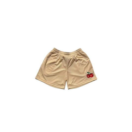 CREAM CHERRY SHORTS