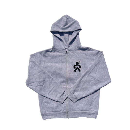 HEATHER ZIP-UP HOODIE